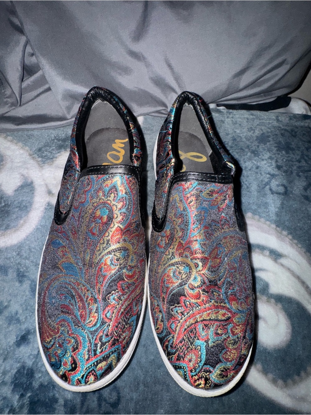 Slip-On Paisley Sneakers - Multicolor